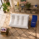 Doze Three Seater- בד זמש צבע off white
