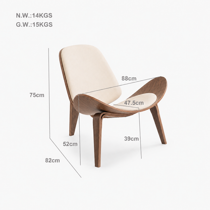 Oval Chair- צבע לבן קרם