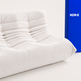 Doze Three Seater- בד זמש צבע off white