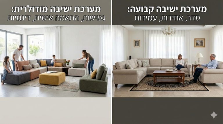 תמונה למאמר מערכת ישיבה קבועה VS מערכת ישיבה מודולרית