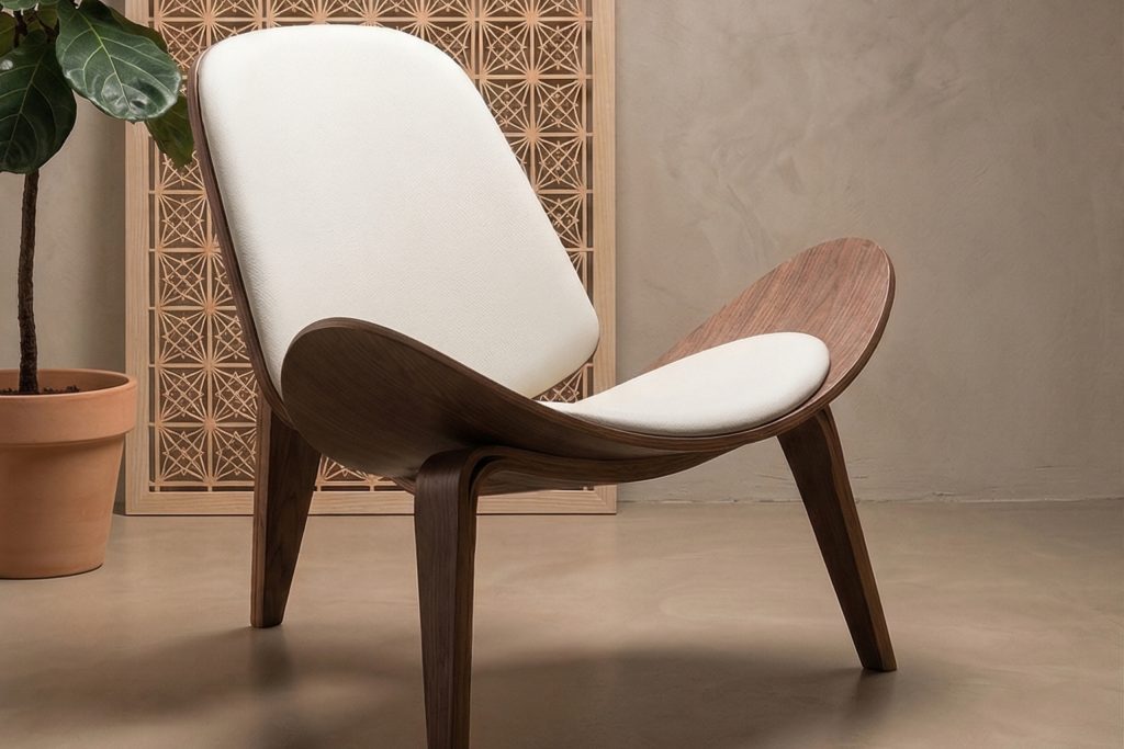 Oval Chair- צבע לבן קרם